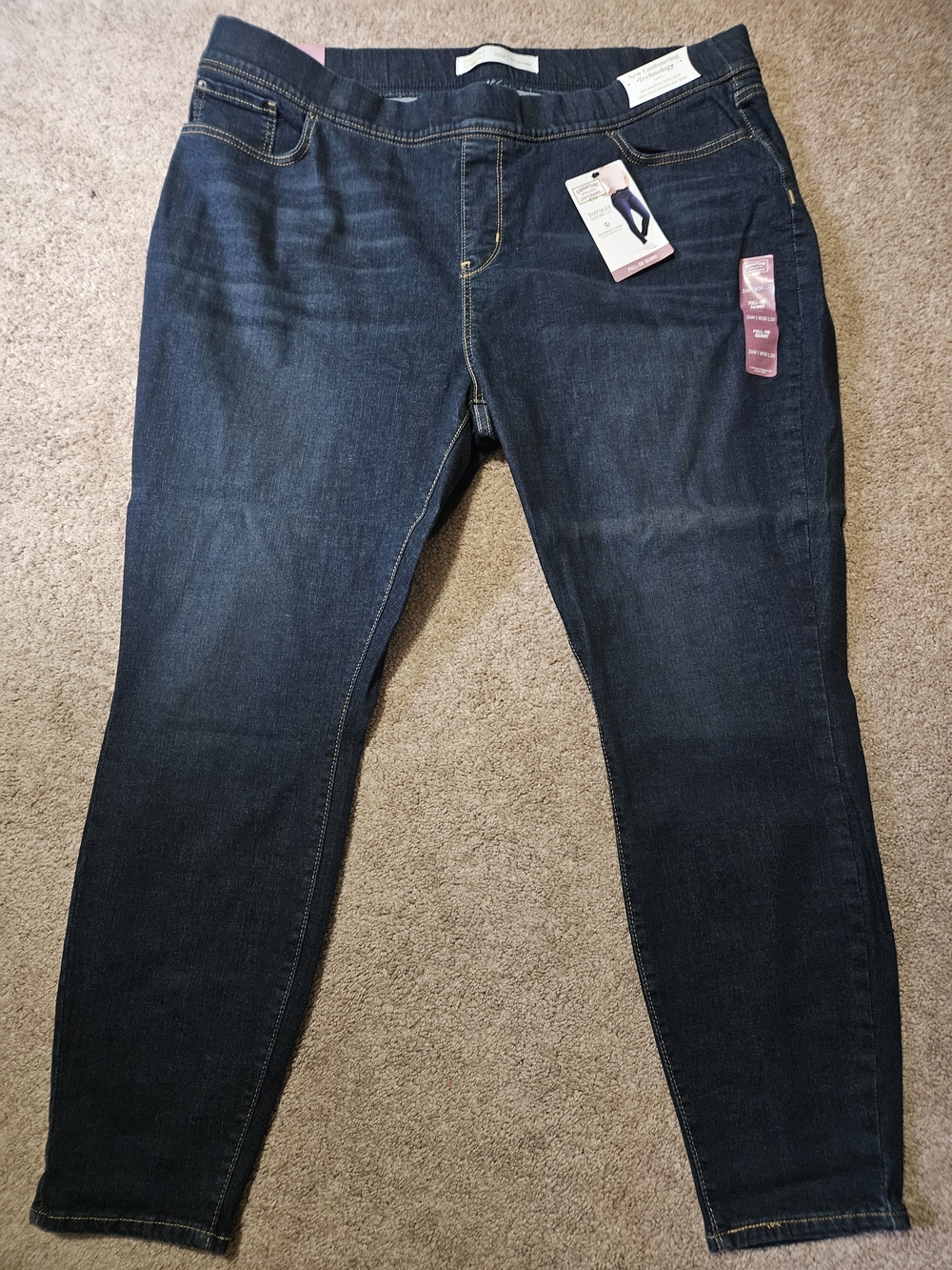 Levi Strauss Signature Gold Pull-On Skinny Jeans 26M W38 L30